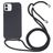 Mobigear Lanyard iPhone 16 Siliconen Hoesje met koord - Zwart