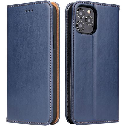 Fierre Shann Art iPhone 12 Pro Hoesje Bookcase Portemonnee - Blauw