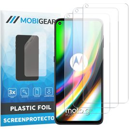 Mobigear Motorola Moto G9 Plus Screenprotector Folie - Case Friendly (3-Pack)