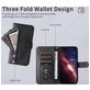 Mobigear Zipper iPhone Air Hoesje Bookcase Portemonnee - Zwart