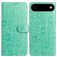 Mobigear Flowers iPhone Air Hoesje Bookcase Portemonnee - Groen