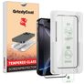 GrizzlyCoat AlignPro iPhone 16 Pro Max Glazen Screenprotector - Case Friendly + Installatie Frame - Zwart