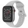 Mobigear Sport Dual Siliconen Apple Watch Bandje Druksluiting - 49/46/45/44 mm - Grijs