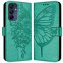 Mobigear Butterfly Samsung Galaxy A16 Hoesje Bookcase Portemonnee - Groen