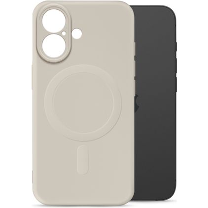 My Style Protective Flex iPhone 16 MagSafe Hoesje Flexibel TPU Backcover - Antique White