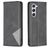 Mobigear Rhombus Slim Samsung Galaxy S25 Hoesje Bookcase - Zwart