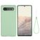 Mobigear Rubber Touch Google Pixel 6 Siliconen Hoesje Backcover - Groen