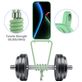 Mobigear Lanyard Card iPhone 17 Siliconen Hoesje met koord en Pasjeshouder - Groen