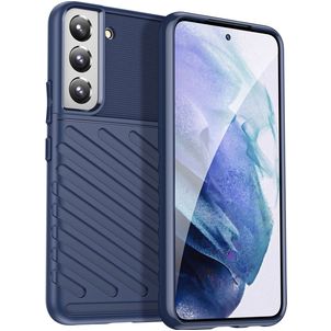 Mobigear Groove Samsung Galaxy S23 Plus Hoesje Flexibel TPU Backcover - Blauw