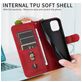 Mobigear Zipper iPhone Air Hoesje Bookcase Portemonnee - Rood