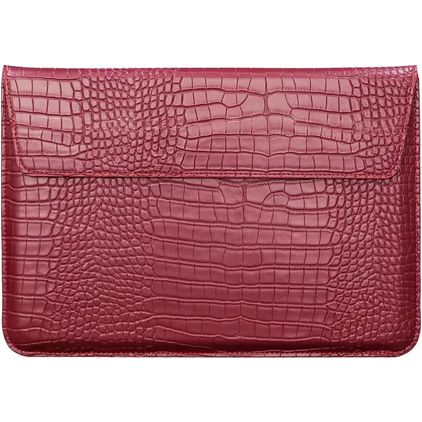 Mobigear Envelope Croco Laptop Sleeve 15 - 16 inch Laptop hoes - Rood