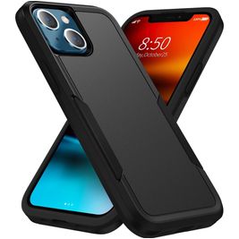 Mobigear Heavy Armor iPhone 14 Hoesje Hardcase Backcover Shockproof - Zwart