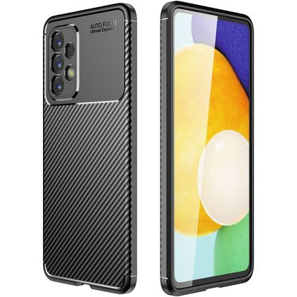 Mobigear Racing Samsung Galaxy A53 Hoesje Flexibel TPU Backcover - Zwart