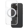 CARE by PanzerGlass Kickstand iPhone 16 Pro MagSafe Hoesje Hardcase Backcover met Standaard - Transparant / Zilver