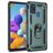 Mobigear Armor Ring Samsung Galaxy A21s Hoesje Hardcase Backcover Shockproof met Ringhouder - Groen