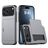 Mobigear Card iPhone 18 Pro Hoesje Hardcase Backcover Shockproof met Pasjeshouder - Grijs