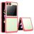 Mobigear Crystal Samsung Galaxy Z Flip 5 Hoesje Hardcase Backcover - Transparant / Rood