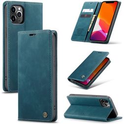 Caseme 013 iPhone 12 Pro Max Hoesje Bookcase Portemonnee - Blauw