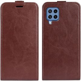 Mobigear Samsung Galaxy M22 Hoesje Flipcase - Bruin