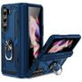 Mobigear Armor Ring Samsung Galaxy Z Fold 5 Hoesje Hardcase Backcover Shockproof met Ringhouder - Blauw