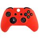 Mobigear Classic Dun Xbox One controller (model 1537 / 1697) Hoesje Flexibel Siliconen - Rood