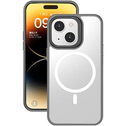 Mobigear Shockproof iPhone 15 Plus MagSafe Hoesje Hardcase Backcover - Grijs