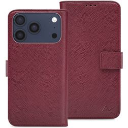 My Style Flex Wallet iPhone 18 Pro Hoesje Bookcase Portemonnee - Bordeaux