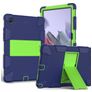 Mobigear ShieldStand Samsung Galaxy Tab A8 10.5 (2021) Hoes Hard Kunststof,Siliconen Backcover + Standaard - Blauw / Groen