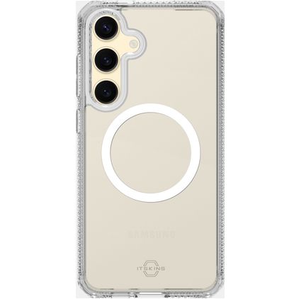 ITSKINS Level 2 HybridMagClear R Doorzichtig Samsung Galaxy S24 FE MagSafe Hoesje Hardcase Backcover Shockproof - Transparant