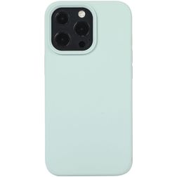 Mobigear Rubber Touch iPhone 14 Pro Max Siliconen Hoesje Backcover - Mint