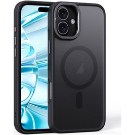 Mobigear Shockproof iPhone 16 MagSafe Hoesje Hardcase Backcover - Zwart