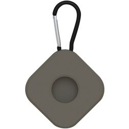 Mobigear Square Key Apple AirTag Hoesje Flexibel Siliconen Sleutelhanger - Groen