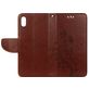 Mobigear Flowers iPhone XS Max Hoesje Bookcase Portemonnee - Bruin