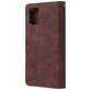 Mobigear Zipper Samsung Galaxy A71 Hoesje Bookcase Portemonnee - Bruin