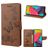 Mobigear Butterfly Samsung Galaxy M53 Hoesje Bookcase Portemonnee - Bruin