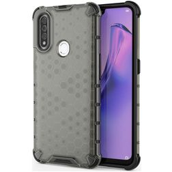 Mobigear Honeycomb OPPO A31 Hoesje Hardcase Backcover Shockproof - Grijs