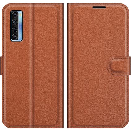 Mobigear Classic TCL 20L Hoesje Bookcase Portemonnee - Bruin