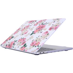 Mobigear Flowers MacBook Pro 15 Inch (2016-2019) Hoes Hardshell Laptopcover MacBook Case - Model 39 - Model A1707 / A1990