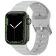 Mobigear Bumpy Siliconen Apple Watch Bandje Gespsluiting - 42/41/40/38 mm - Grijs