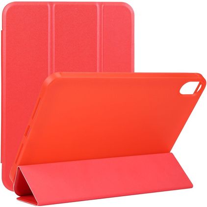 Mobigear Tri-Fold Gel iPad Mini 7 (2024) Hoes TPU,Kunstleer Bookcase - Rood
