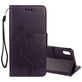 Mobigear Flowers iPhone XR Hoesje Bookcase Portemonnee - Paars