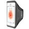 Mobiparts Comfort Fit Telefoonhouder Hardlopen iPhone SE (2016) Sport Hoesje Neopreen Sportarmband - Zwart