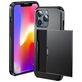 Mobigear Card iPhone 13 Hoesje Hardcase Backcover Shockproof met Pasjeshouder - Zwart