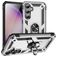 Mobigear Armor Ring Samsung Galaxy S23 FE Hoesje Hardcase Backcover Shockproof met Ringhouder - Zilver