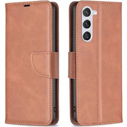Mobigear Excellent Samsung Galaxy S23 Hoesje Bookcase Portemonnee - Bruin