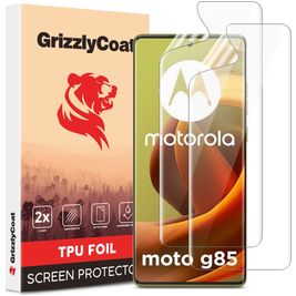 GrizzlyCoat Motorola Moto G85 Hydrogel TPU Screenprotector - Case Friendly (2-Pack)