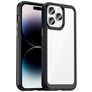 Mobigear Crystal iPhone 14 Pro Hoesje Hardcase Backcover - Transparant / Zwart