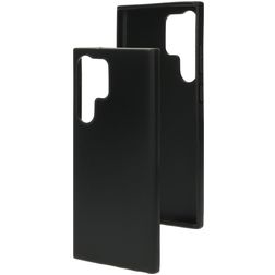 Mobiparts Classic Samsung Galaxy S23 Ultra Hoesje Flexibel TPU Backcover - Matt Black