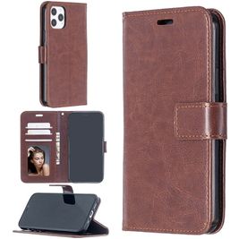 Mobigear Wallet iPhone 12 Pro Hoesje Bookcase Portemonnee - Bruin