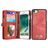 Caseme 008 iPhone 8 Hoesje Uitneembare 2in1 Bookcase Portemonnee - Rood